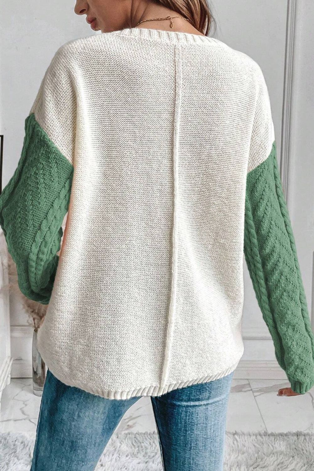 Cozy Round Neck Long Sleeve Sweater