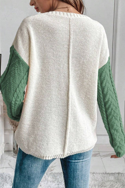 Cozy Round Neck Long Sleeve Sweater