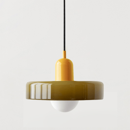 Bauhaus Colored Glass Pendant Lamp - Modern Designer Lighting for Stylish Homes