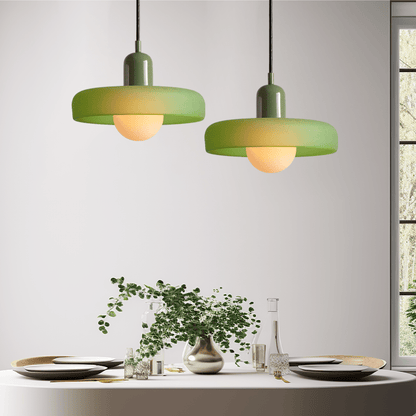 Bauhaus Colored Glass Pendant Lamp - Modern Designer Lighting for Stylish Homes