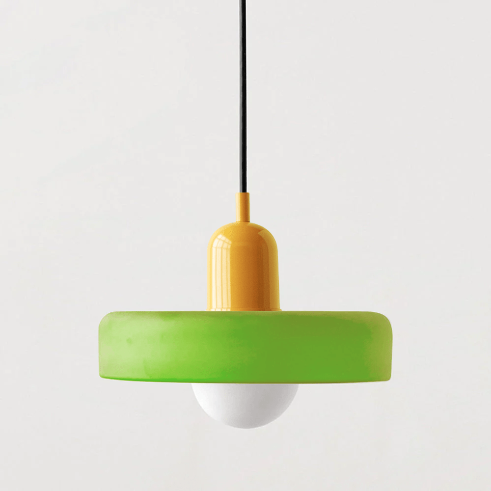 Bauhaus Colored Glass Pendant Lamp - Modern Designer Lighting for Stylish Homes