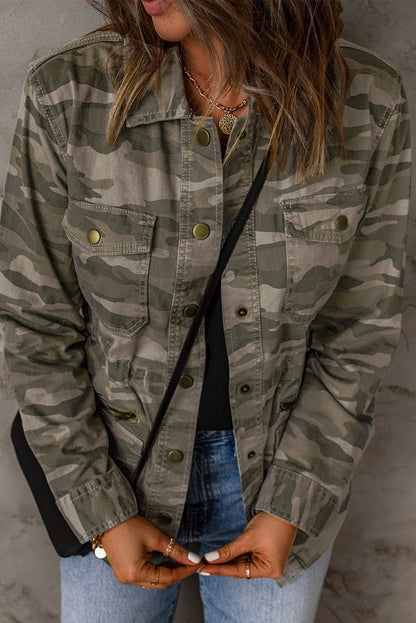 Lara - Stylish Camo Utility Jacket