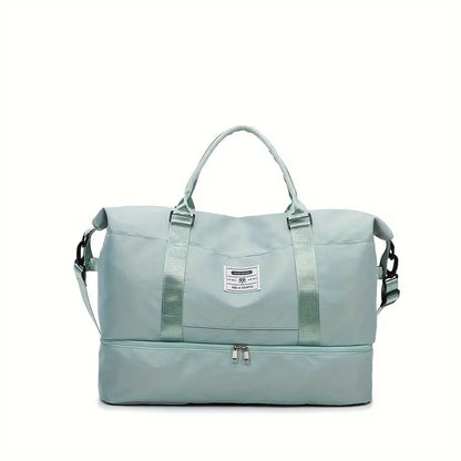 Women's travel bag with a spacious design, featuring sturdy handles, an adjustable strap, and smart compartments for organized storage. Perfect for weekend trips, gym sessions, or daily use, combining style and functionality for all your travel needs.