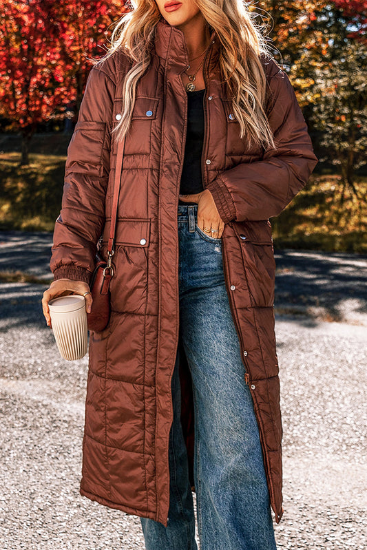 Ella - Long Quilted Puffer Coat