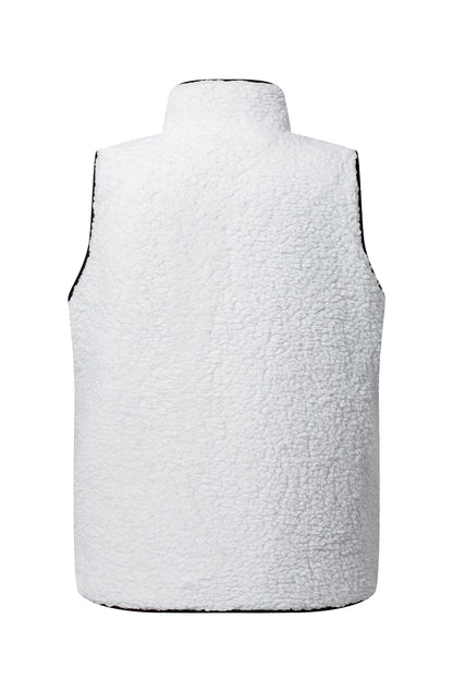 Cozy Sherpa-Lined Sleeveless Vest