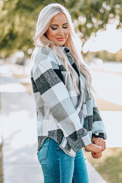 Rosie - Plaid Button-Up Shacket