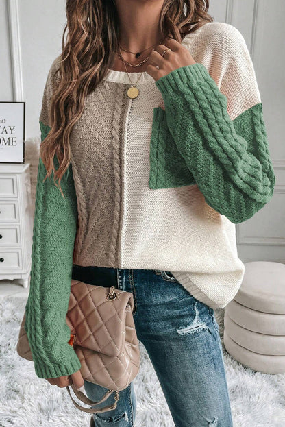 Cozy Round Neck Long Sleeve Sweater