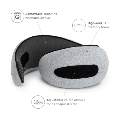 Ergonomic travel pillow designed for neck and head support, offering ultimate comfort during long trips. Compact, lightweight, and perfect for flights, car rides, or relaxing at home. Ideal for reducing strain and ensuring restful travel.