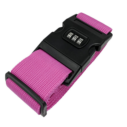 Secure luggage strap with combination lock, durable design, and adjustable fit for keeping travel bags protected and closed securely.