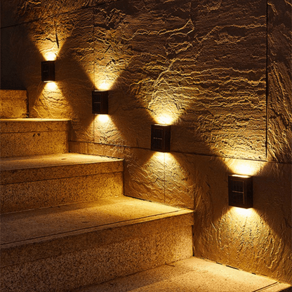 Wireless LED Solar Wall Lights Deluxe – Create the Perfect Atmosphere in Your Garden!