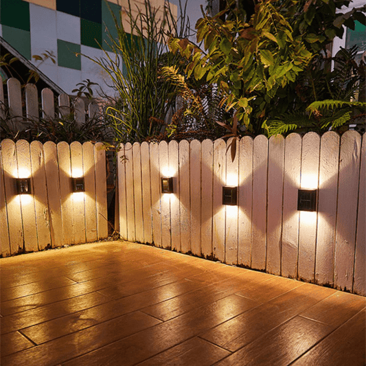 Wireless LED Solar Wall Lights Deluxe – Create the Perfect Atmosphere in Your Garden!