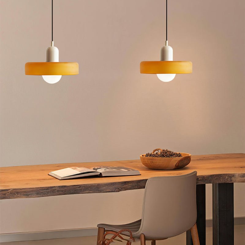 Bauhaus Colored Glass Pendant Lamp - Modern Designer Lighting for Stylish Homes