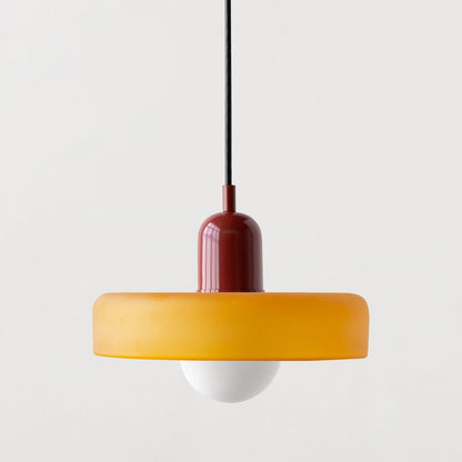 Bauhaus Colored Glass Pendant Lamp - Modern Designer Lighting for Stylish Homes