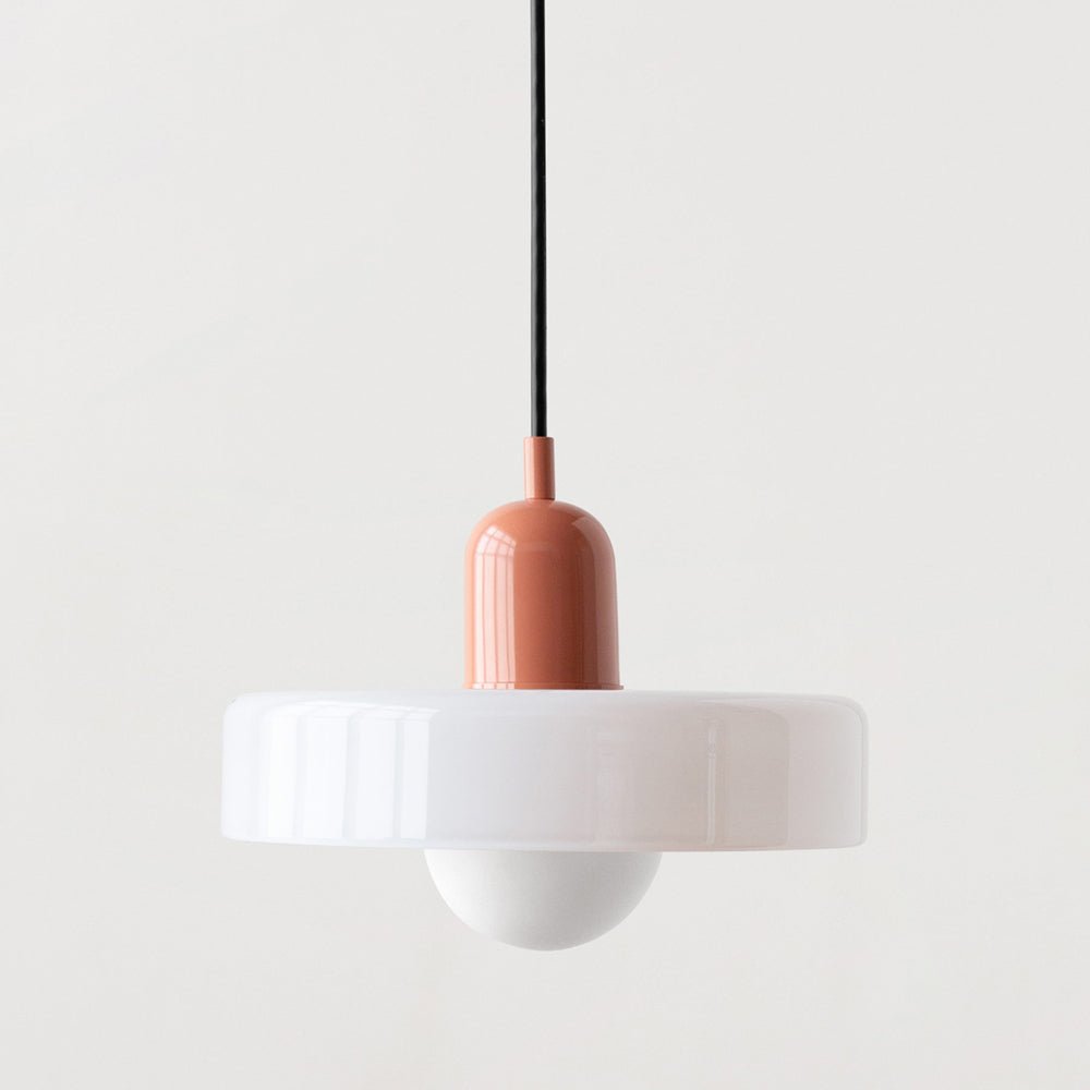 Bauhaus Colored Glass Pendant Lamp - Modern Designer Lighting for Stylish Homes