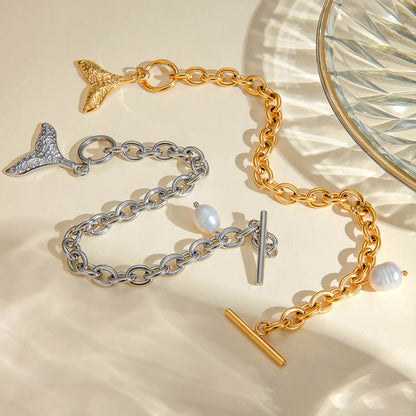 Close-up view of the Lily Women's Elegant Bracelet featuring delicate link design, showcasing its refined and timeless style, perfect for enhancing any outfit.