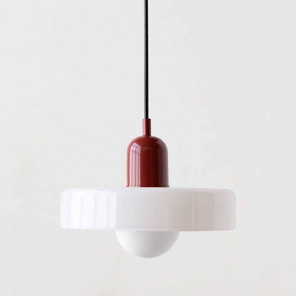 Bauhaus Colored Glass Pendant Lamp - Modern Designer Lighting for Stylish Homes