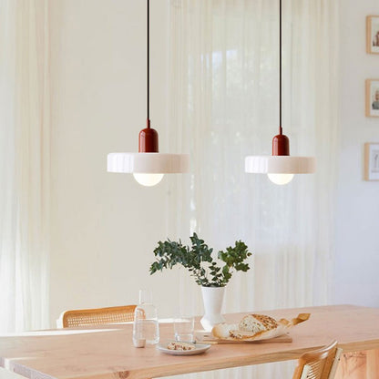 Bauhaus Colored Glass Pendant Lamp - Modern Designer Lighting for Stylish Homes