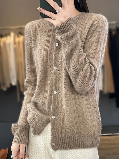 StellaKnit Wool Cardigan for Women