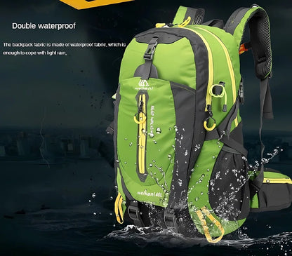 Unisex Waterproof Adventure Backpack – 40L Capacity – Ergonomic Comfort