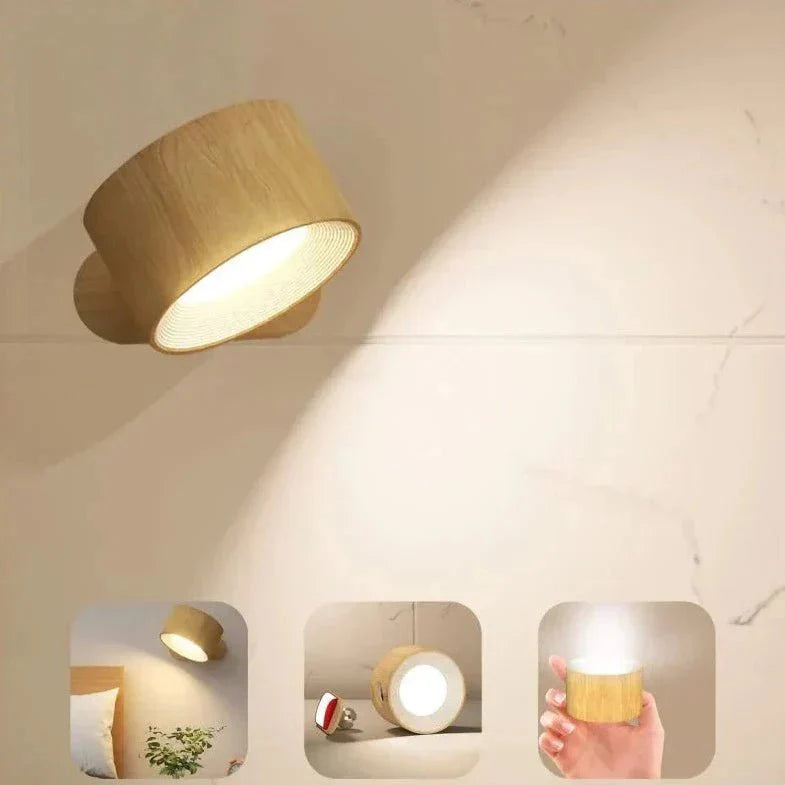 EasyStick Wireless Wall Lamp - Rechargeable, Dimmable, and 360° Adjustable Lighting