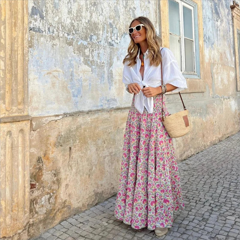 HorizonElegance Summer Long Skirt