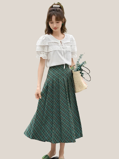 ChicEssence Summer A-line Retro High Waist Skirt
