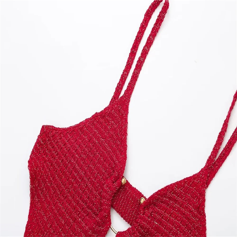 2025 Sexy Knit Sling Dress