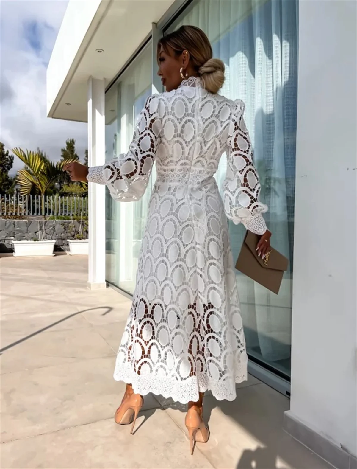 Ladies Elegant New Lace Dress