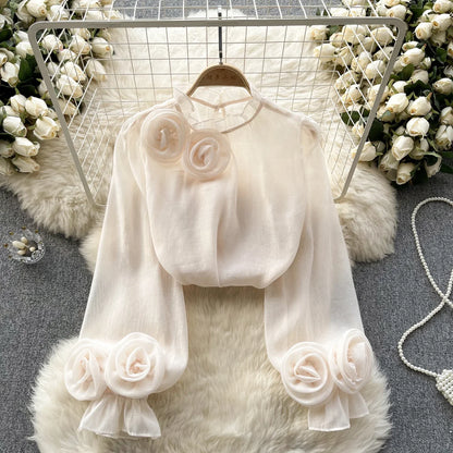 Ruffle Chiffon Blouse