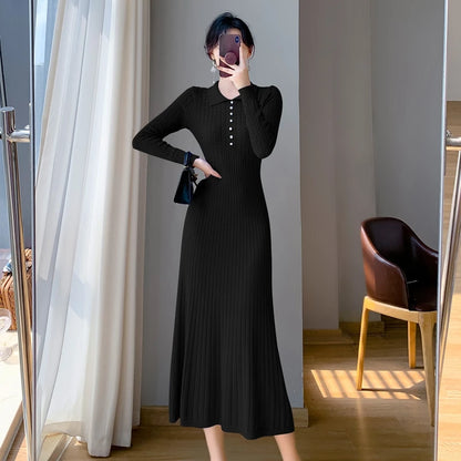 Elegant Knitted Dresses Female from Enchanté Vogue