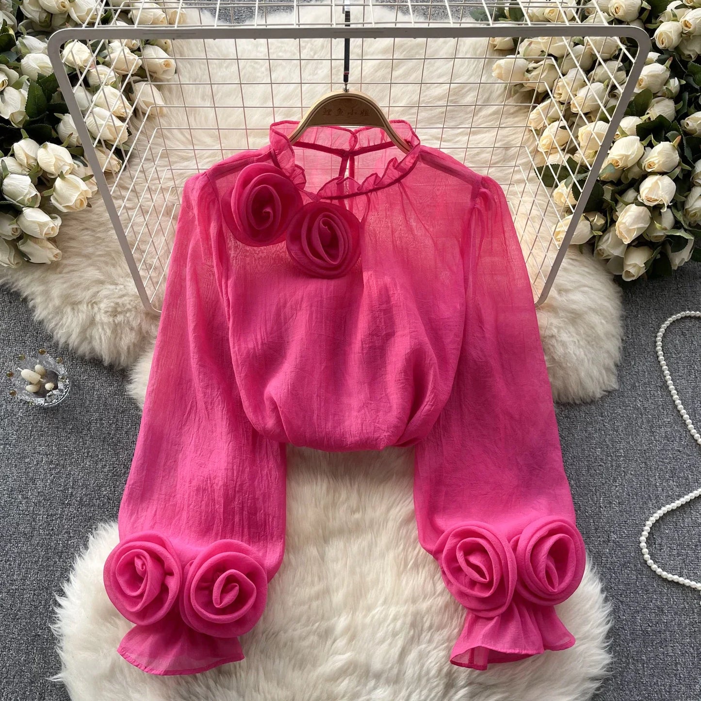 Ruffle Chiffon Blouse