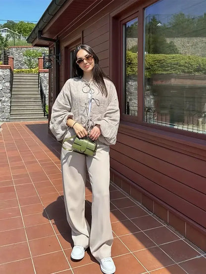 PureGrace Women's Linen Coat