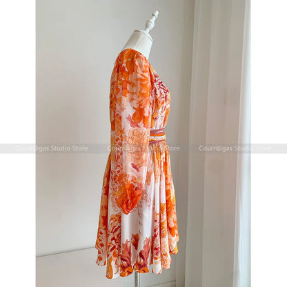 Deep V Silk Dress by HorizonElegance