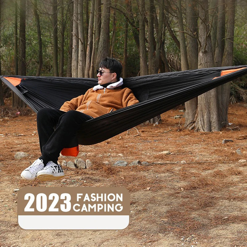 Adventure Hammock | Designed for Two People | Detachable Mosquito Net | Reliable Suspension System