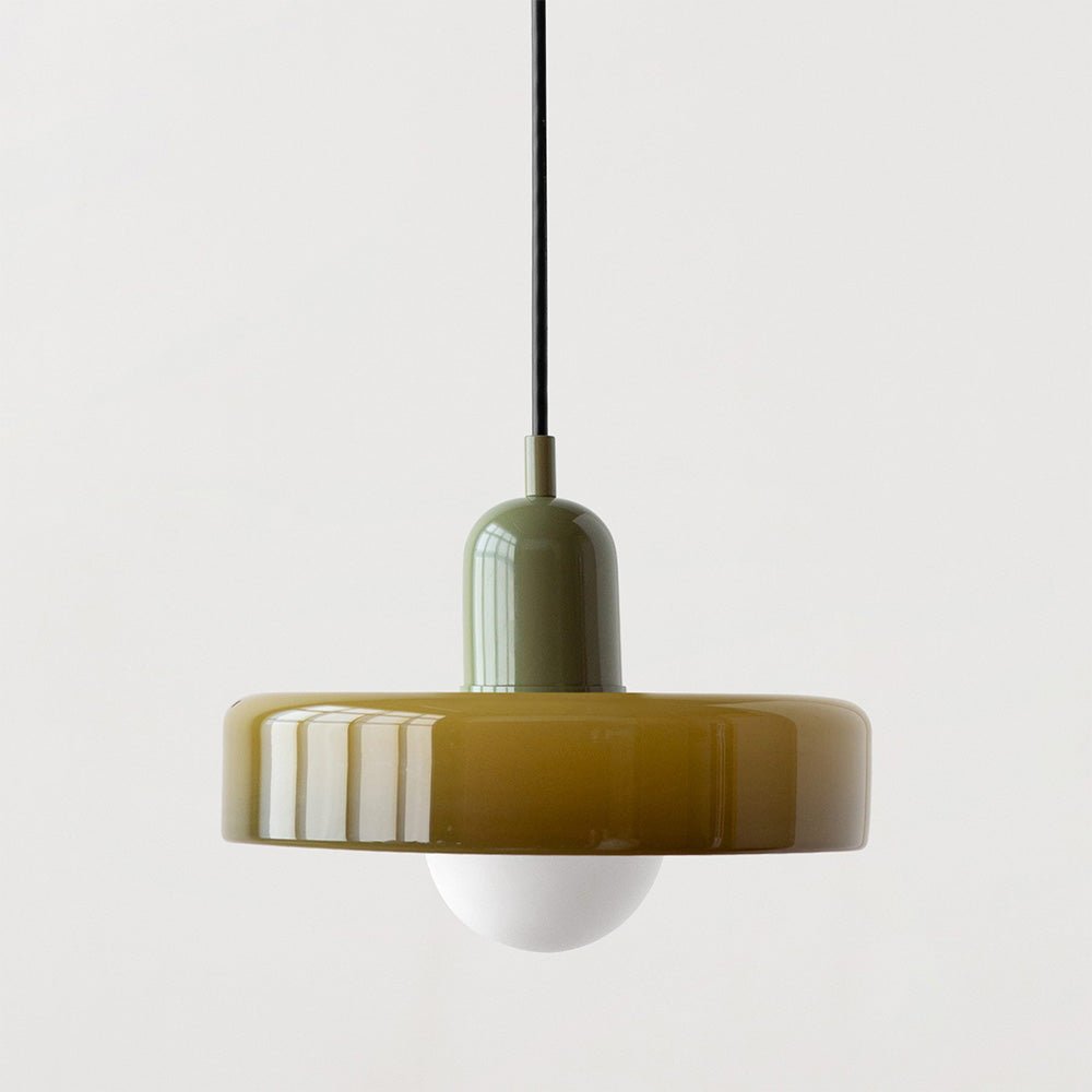 Bauhaus Colored Glass Pendant Lamp - Modern Designer Lighting for Stylish Homes