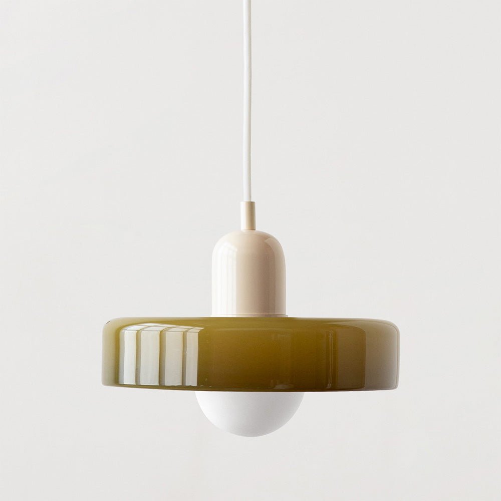 Bauhaus Colored Glass Pendant Lamp - Modern Designer Lighting for Stylish Homes