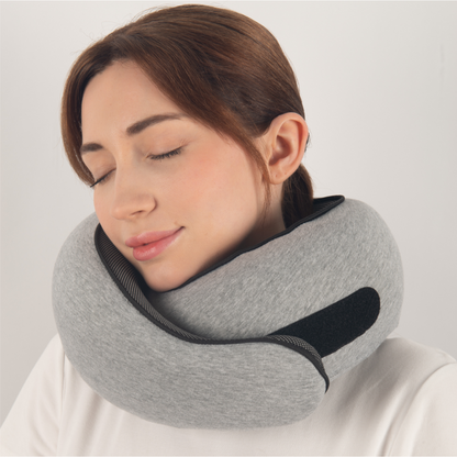 Ergonomic travel pillow designed for neck and head support, offering ultimate comfort during long trips. Compact, lightweight, and perfect for flights, car rides, or relaxing at home. Ideal for reducing strain and ensuring restful travel.