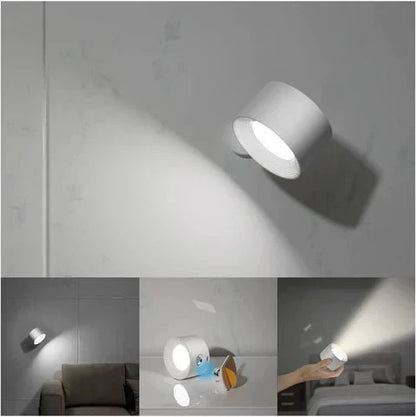 EasyStick Wireless Wall Lamp - Rechargeable, Dimmable, and 360° Adjustable Lighting