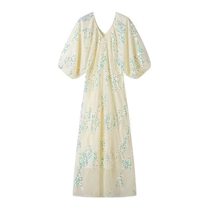 Batwing Sleeves Slimming Dress