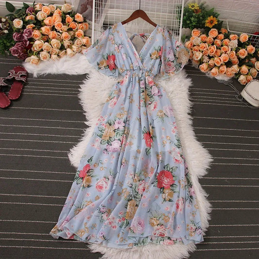 Luminous Belle Romantic Maxi Dress