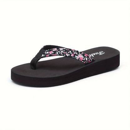 Aurora Chic Flower Pattern Fashion Slippers