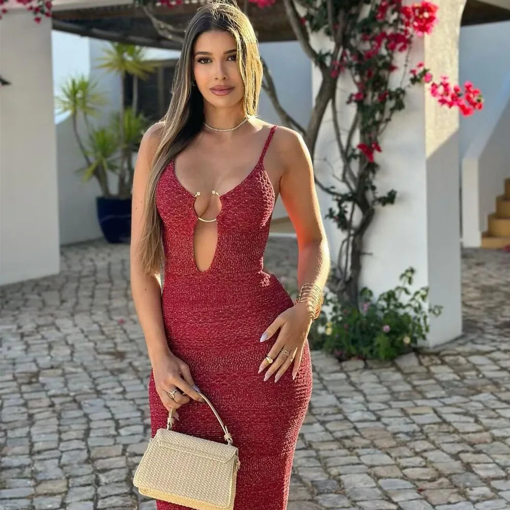 2025 Sexy Knit Sling Dress