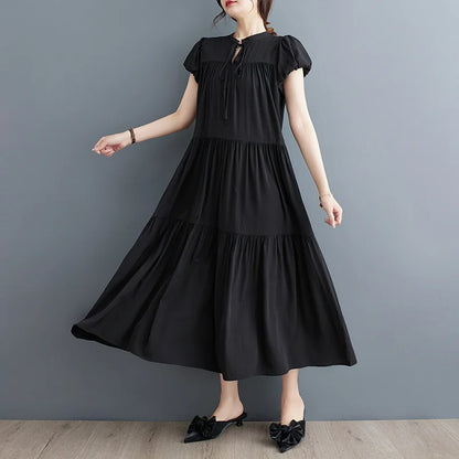 Elegant Charm Summer Vintage Dress
