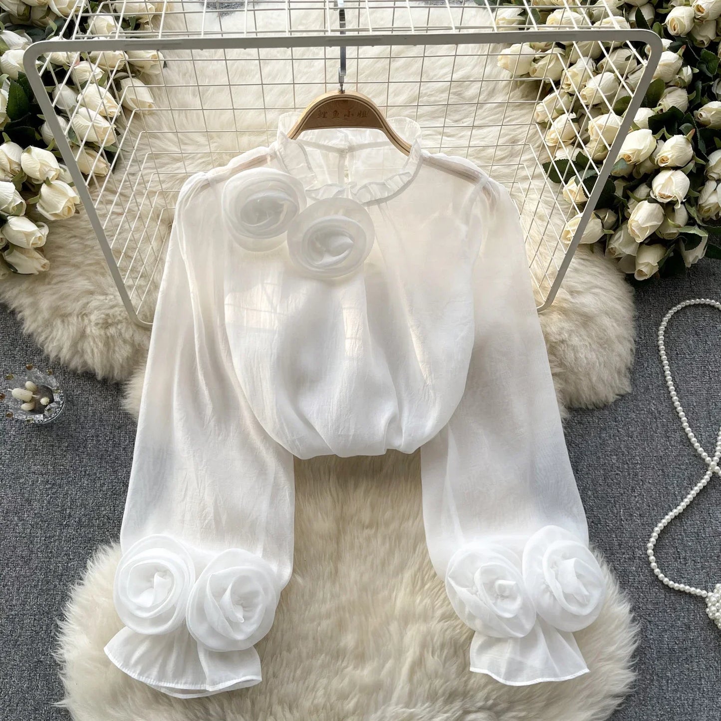 Ruffle Chiffon Blouse