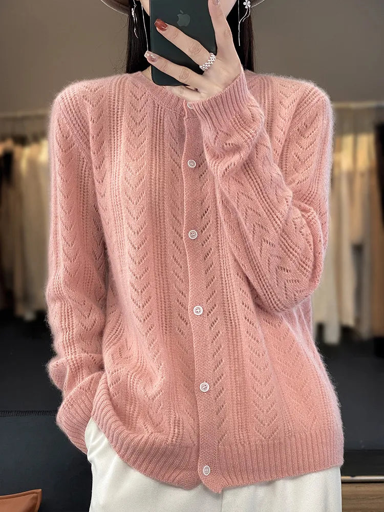 StellaKnit Wool Cardigan for Women