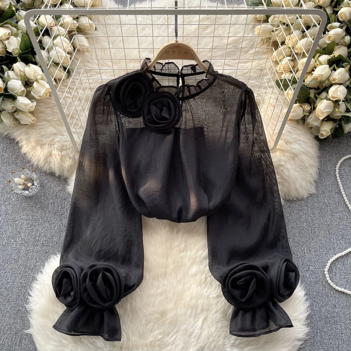 Ruffle Chiffon Blouse