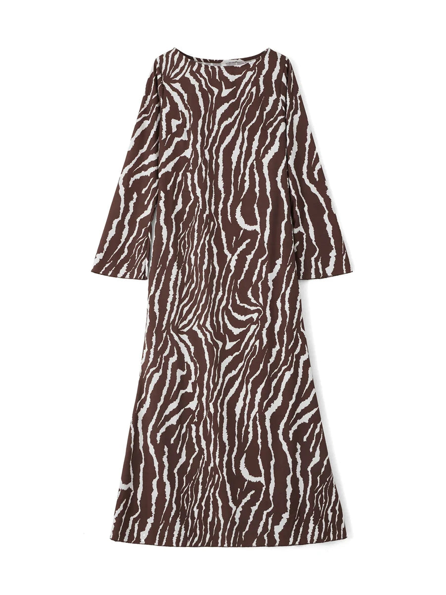 Vintage Glamour Zebra Print Summer Dress
