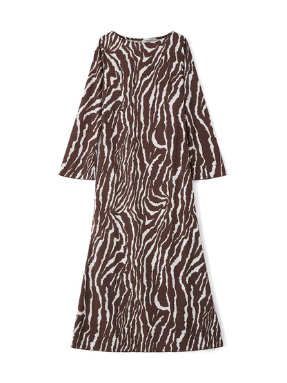 Vintage Glamour Zebra Print Summer Dress