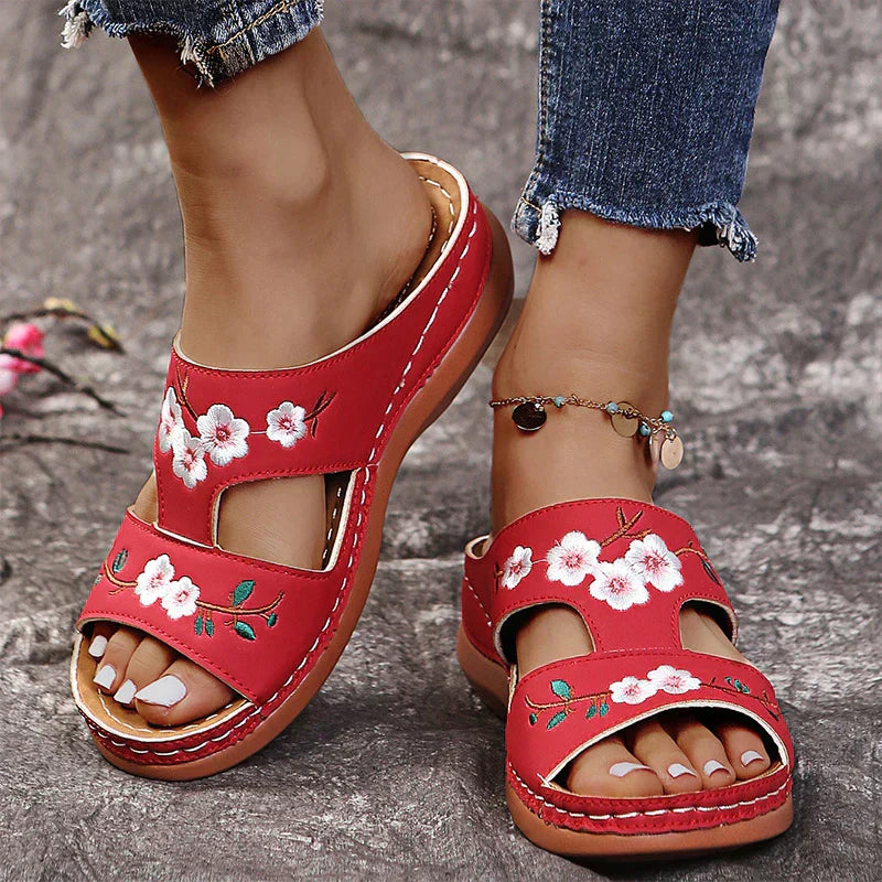 Zavanova - Orthopedic Retro Floral Sandals