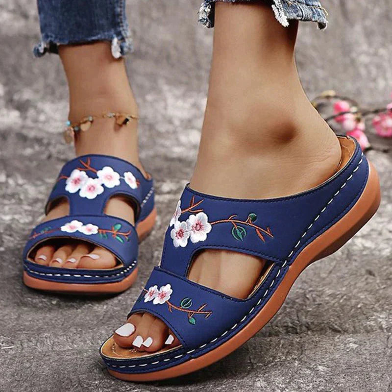 Zavanova - Orthopedic Retro Floral Sandals